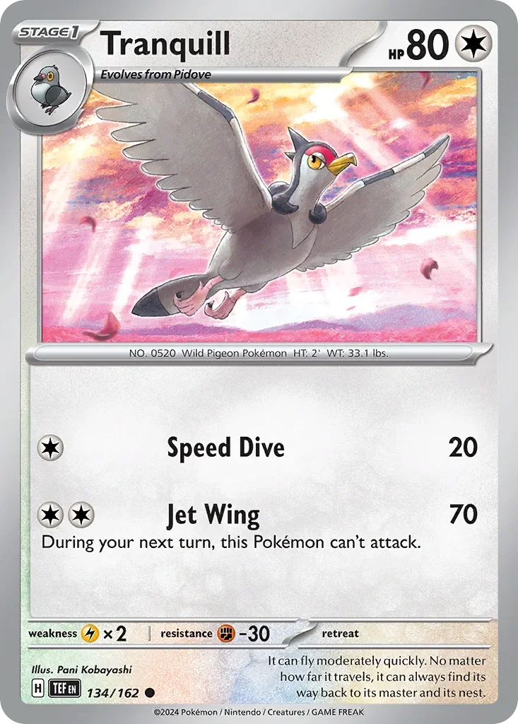 134/162 from Temporal Forces Common Pokemon Card