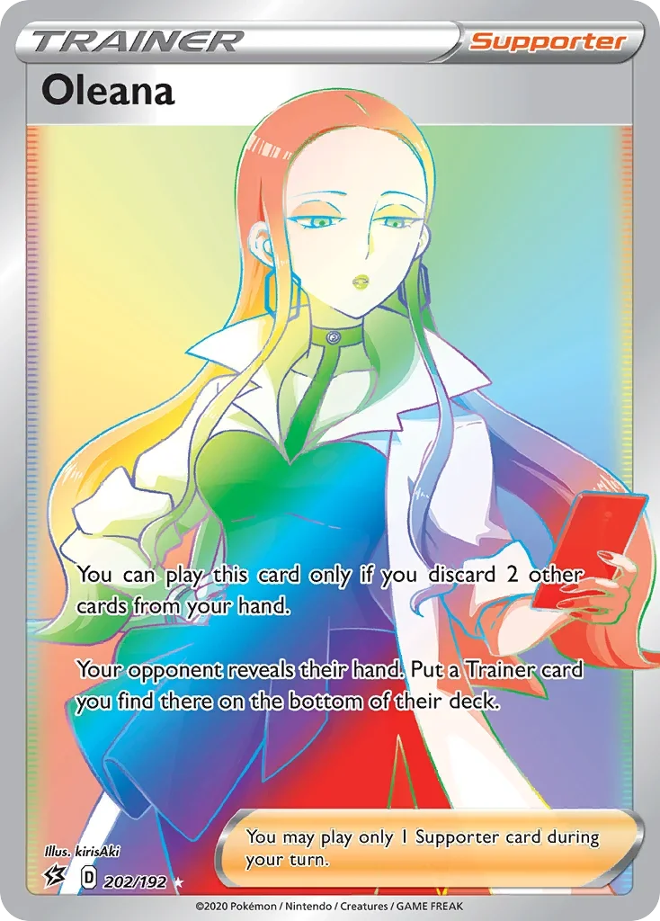 202/192 from Rebel Clash Rainbow Rare Trainer Card