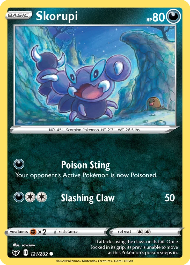 121/202 from Sword & Shield Common Pokemon Card