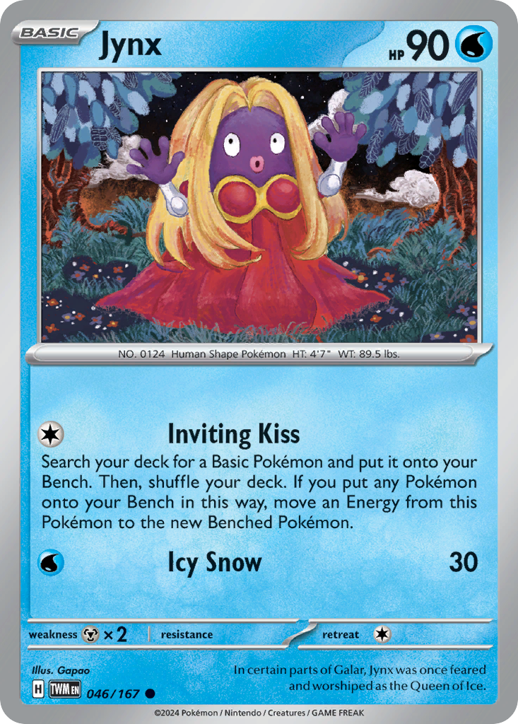 046/167 from Twilight Masquerade Card List Common Pokemon Card