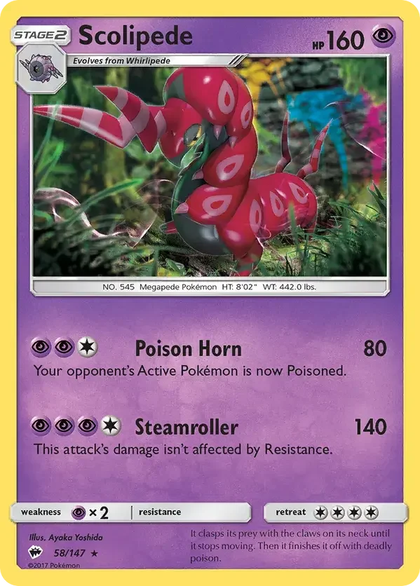 58/147 from Burning Shadows Rare Pokemon Card