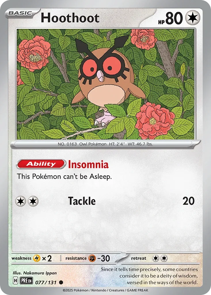 077/131 from Prismatic Evolutions Card List Common Pokemon Card