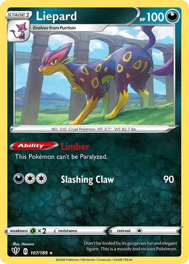 107/189 from Darkness Ablaze Rare Pokemon Card