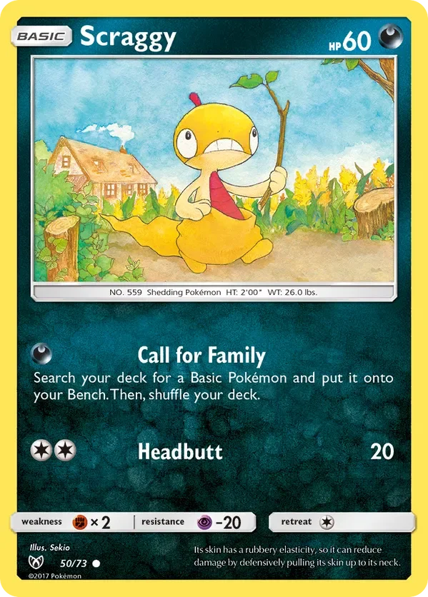 50/73 from Shining Legends Common Pokemon Card