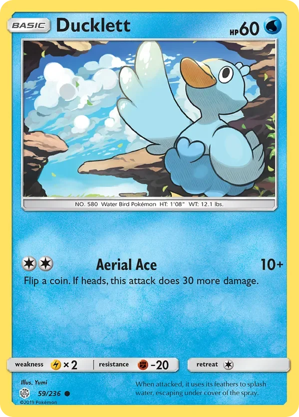 59/236 Ducklett Common Pokemon Card
