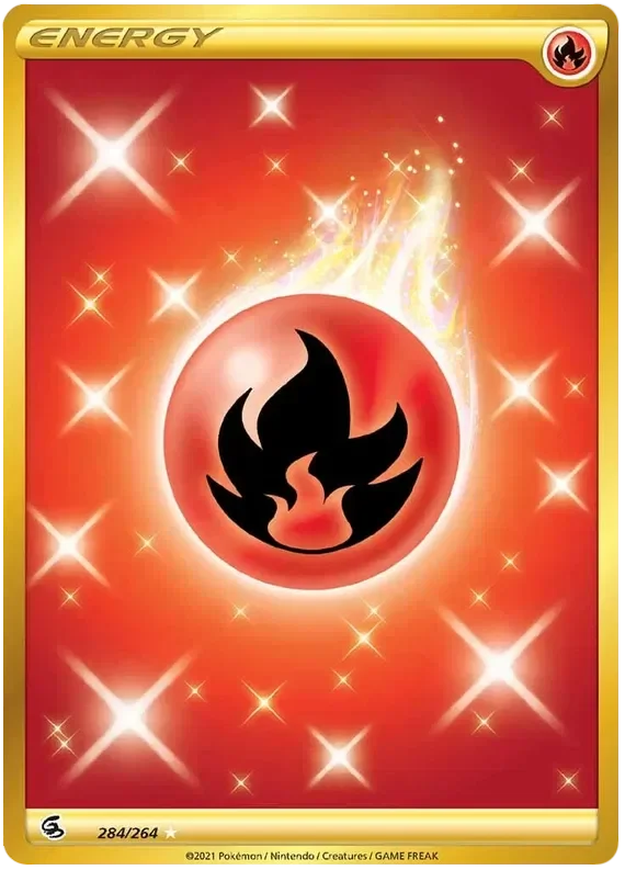 284/264 from Fusion Strike Gold Secret Rare Basic Energy Card