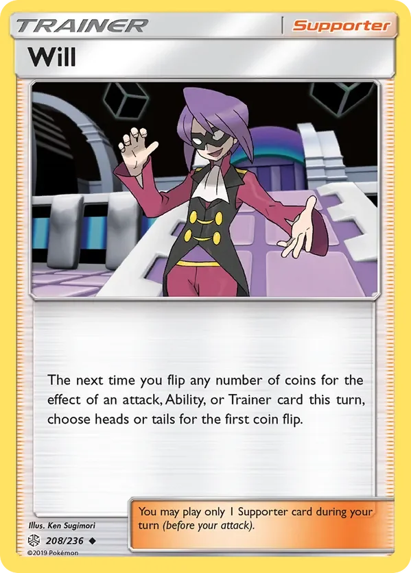 208/236 Will Uncommon Trainer Card