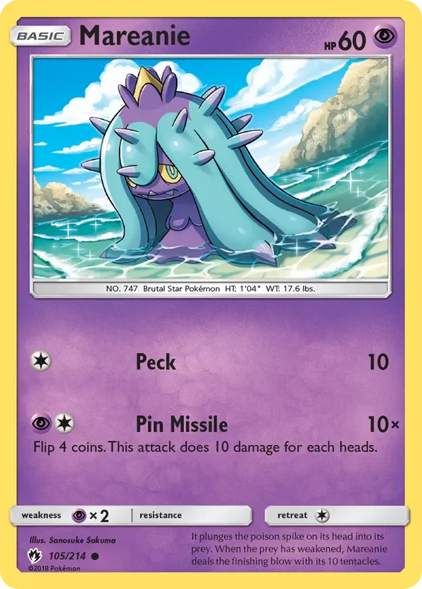 105/214 from Lost Thunder Common Pokemon Card