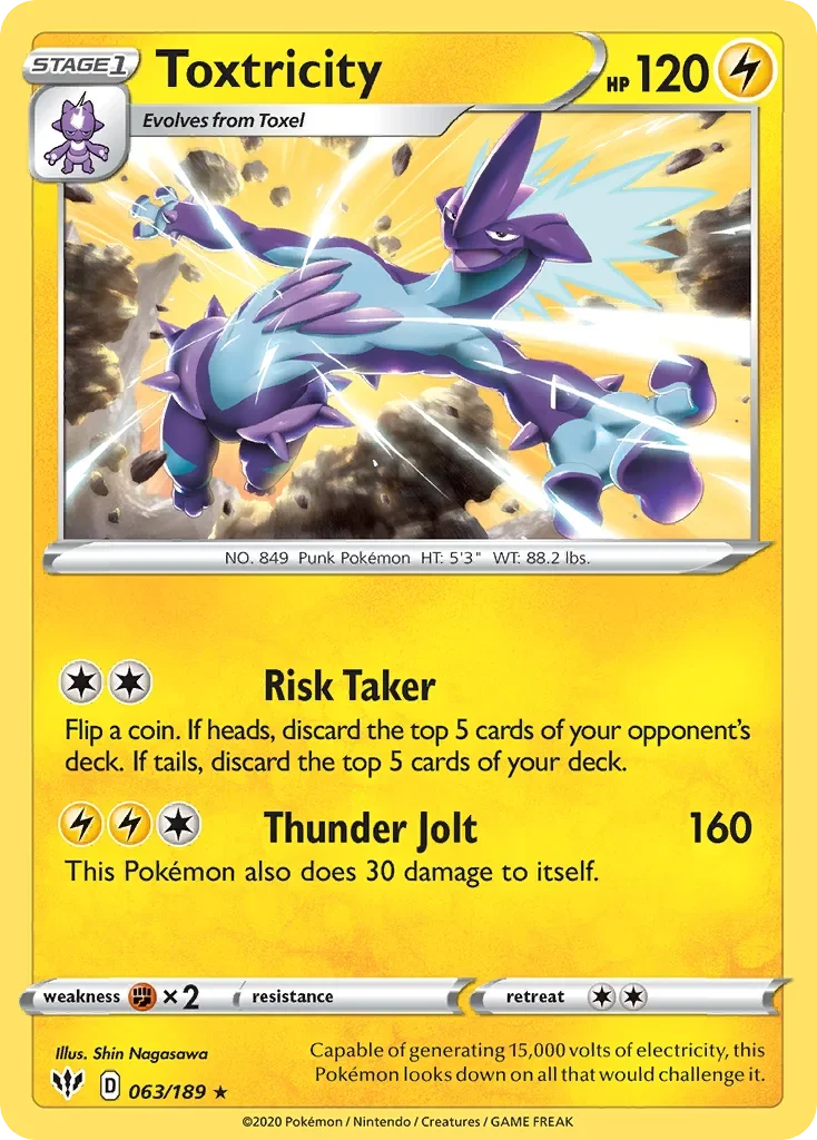 063/189 from Darkness Ablaze Holo Rare Pokemon Card