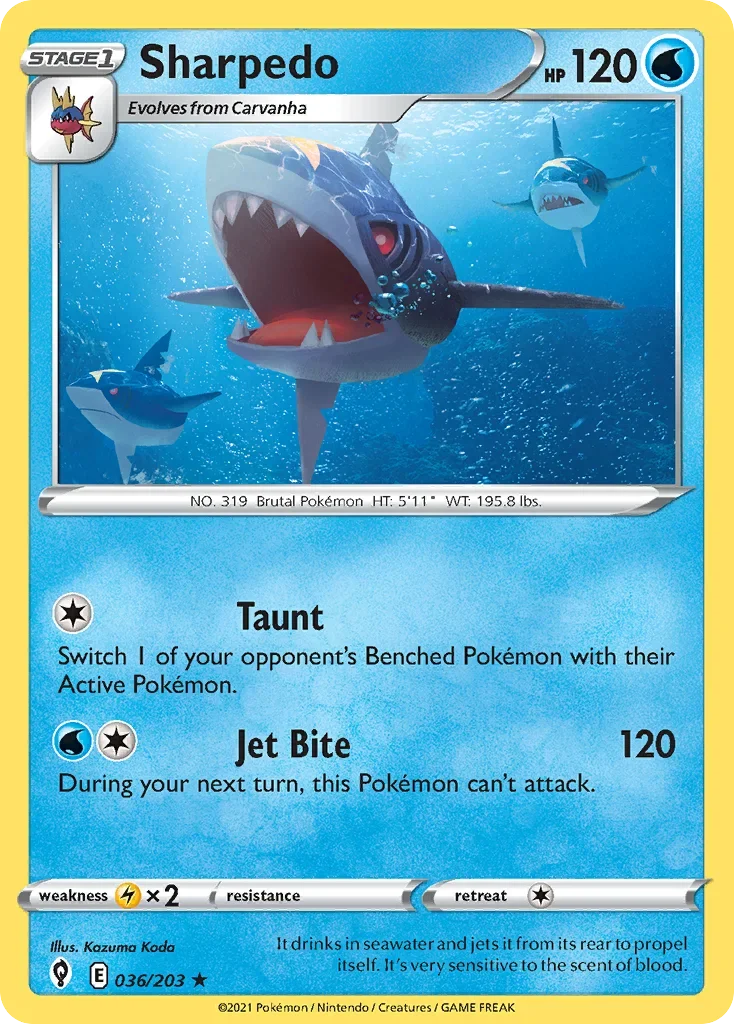 036/203 from Evolving Skies Rare Pokemon Card
