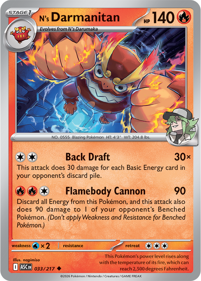 033/217 Ethan's Fletchinder from Ascended Heroes Uncommon