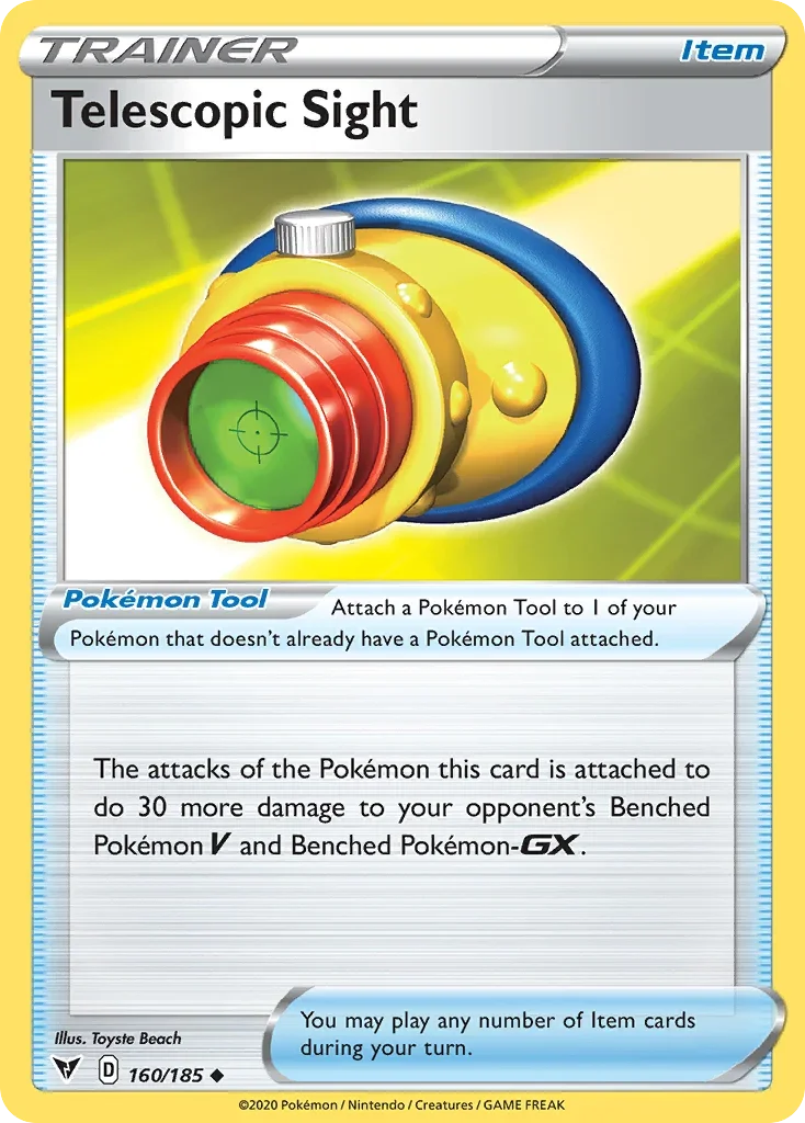 160/185 from Vivid Voltage Uncommon Trainer Card