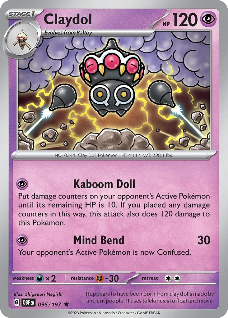 095/197 from Obsidian Flames Rare Pokemon Card