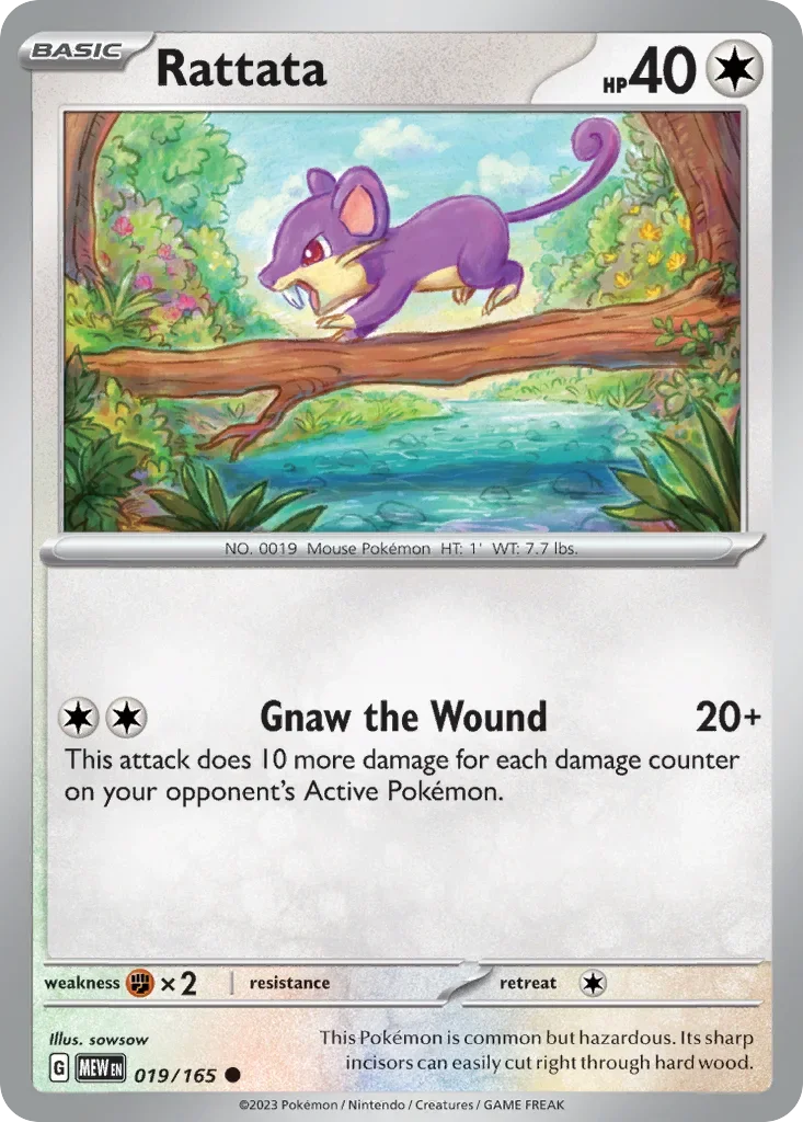 019/165 from 151 Common Pokemon Card