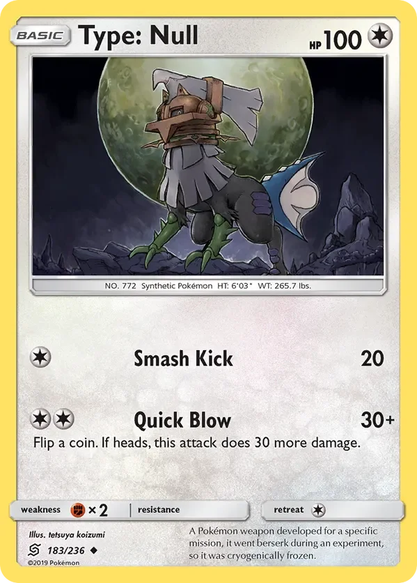 183/236 Type: Null Uncommon Pokemon Card