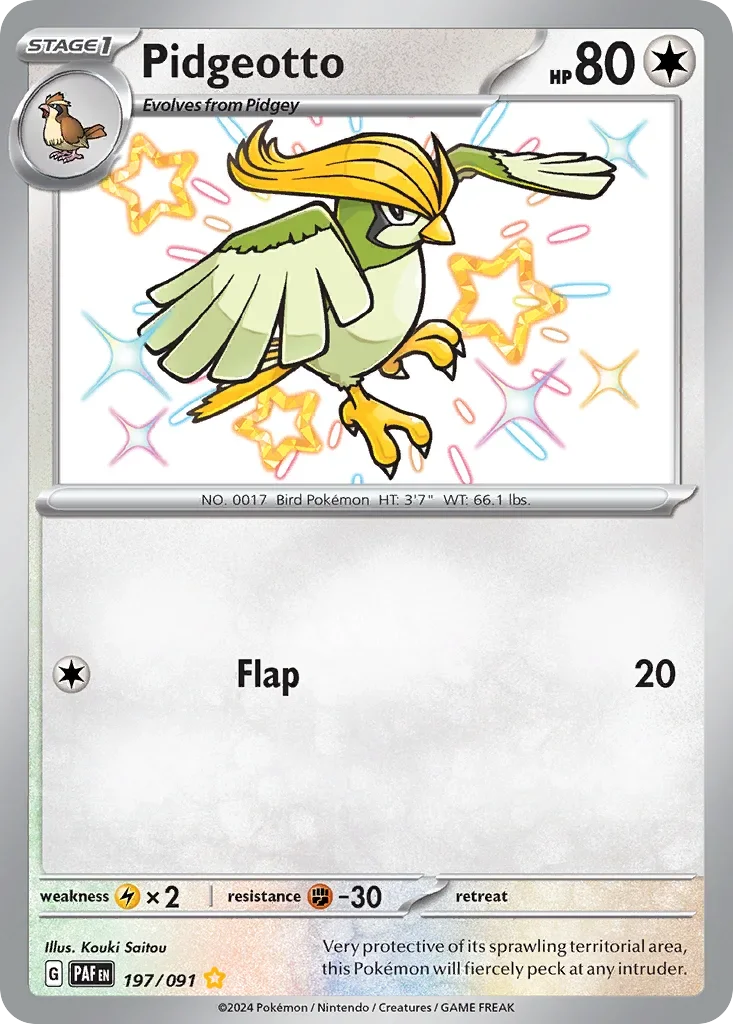 197/091 from Paldean Fates Shiny Rare Pokemon Card