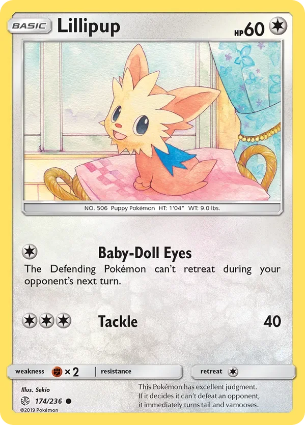174/236 Lillipup Common Pokemon Card