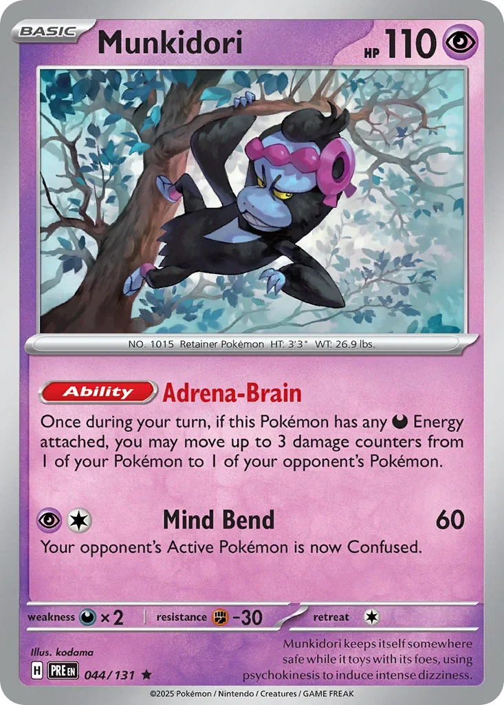 044/131 from Prismatic Evolutions Card List Rare Pokemon Card