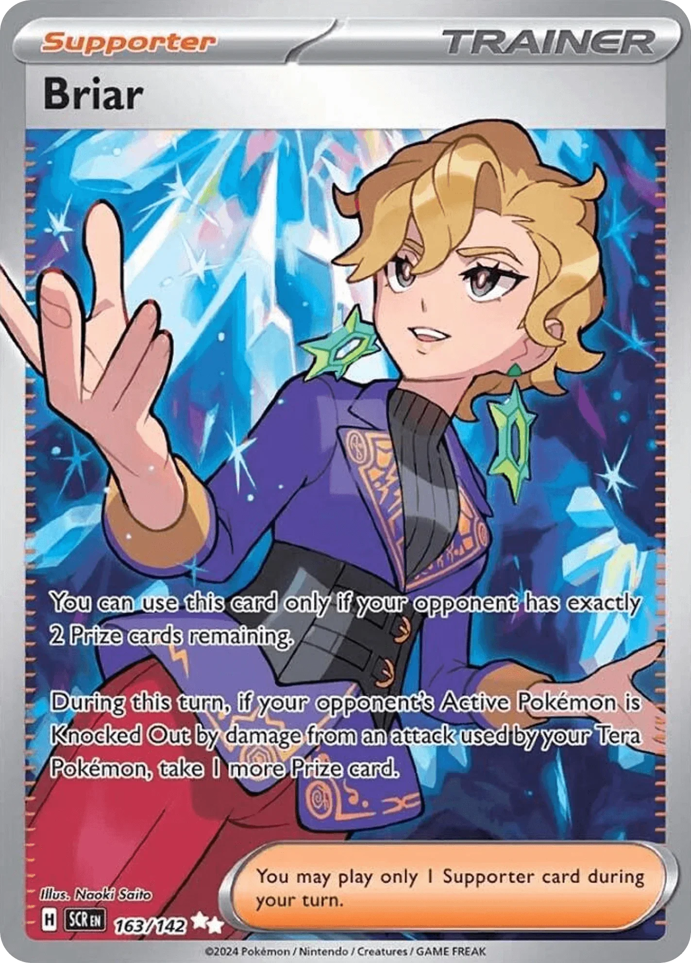 163/142 from Stellar Crown Card List Ultra Rare Pokemon Card