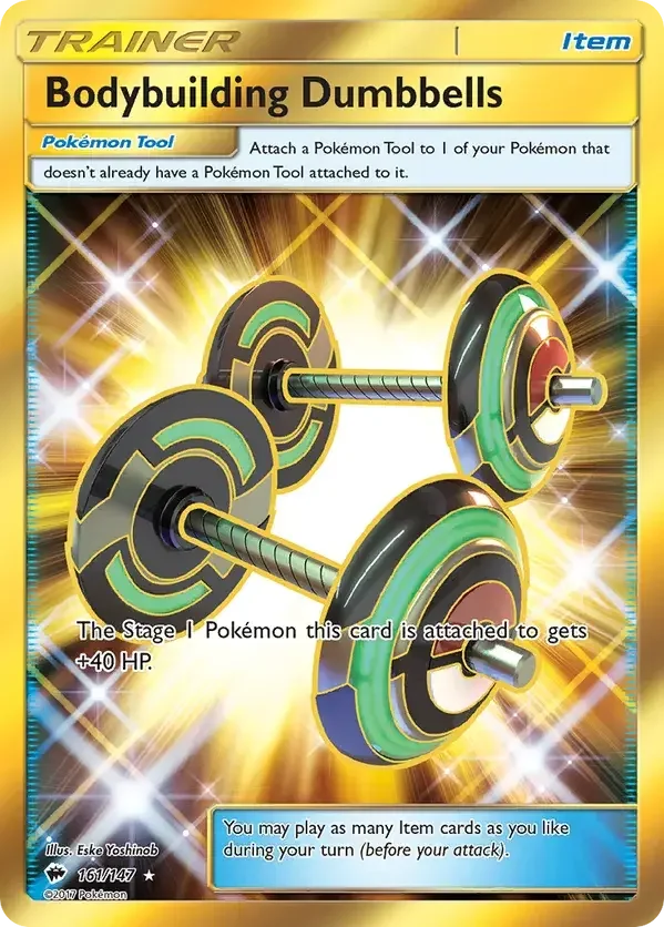161/147 from Burning Shadows Gold Secret Rare Trainer Card