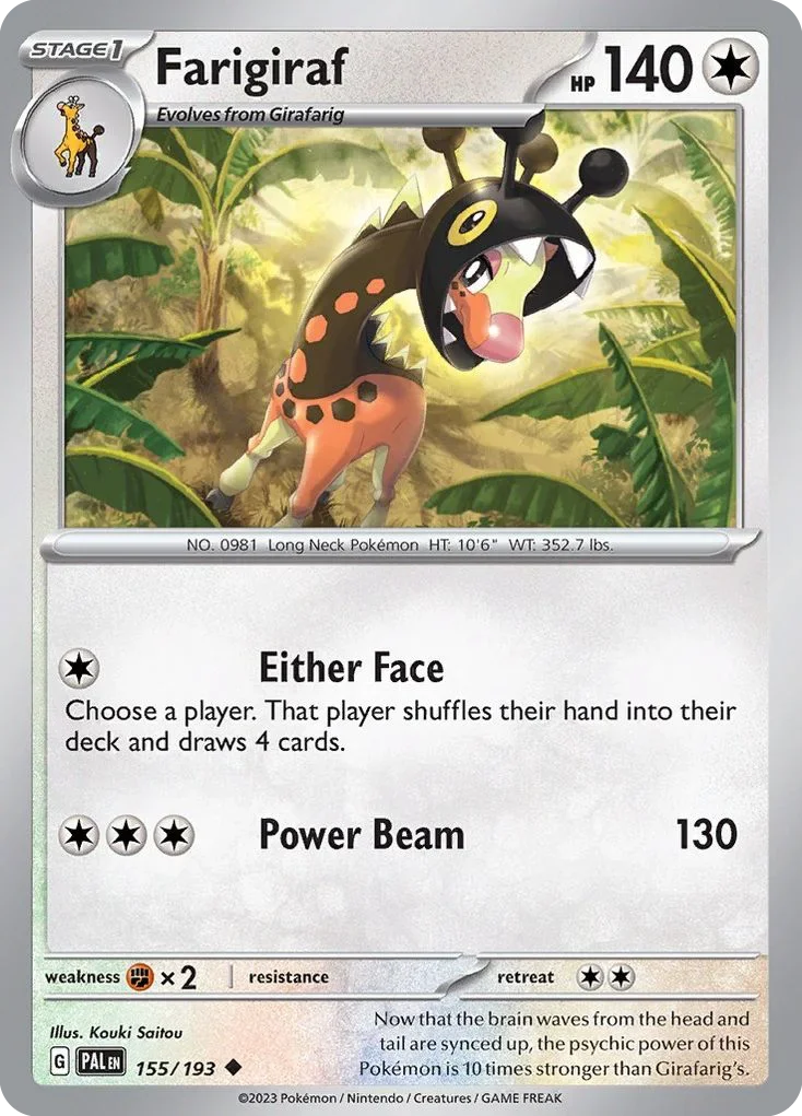 155/193 from Paldea Evolved Uncommon Pokemon Card