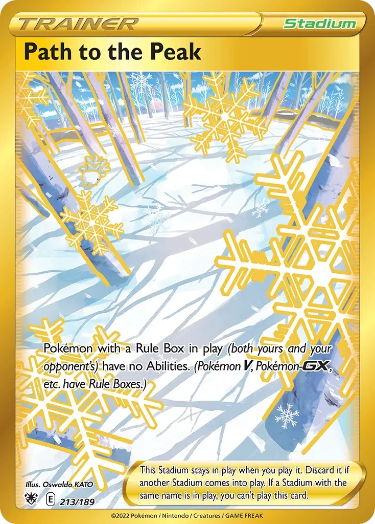 213/189 from Astral Radiance Gold Secret Rare Trainer Card