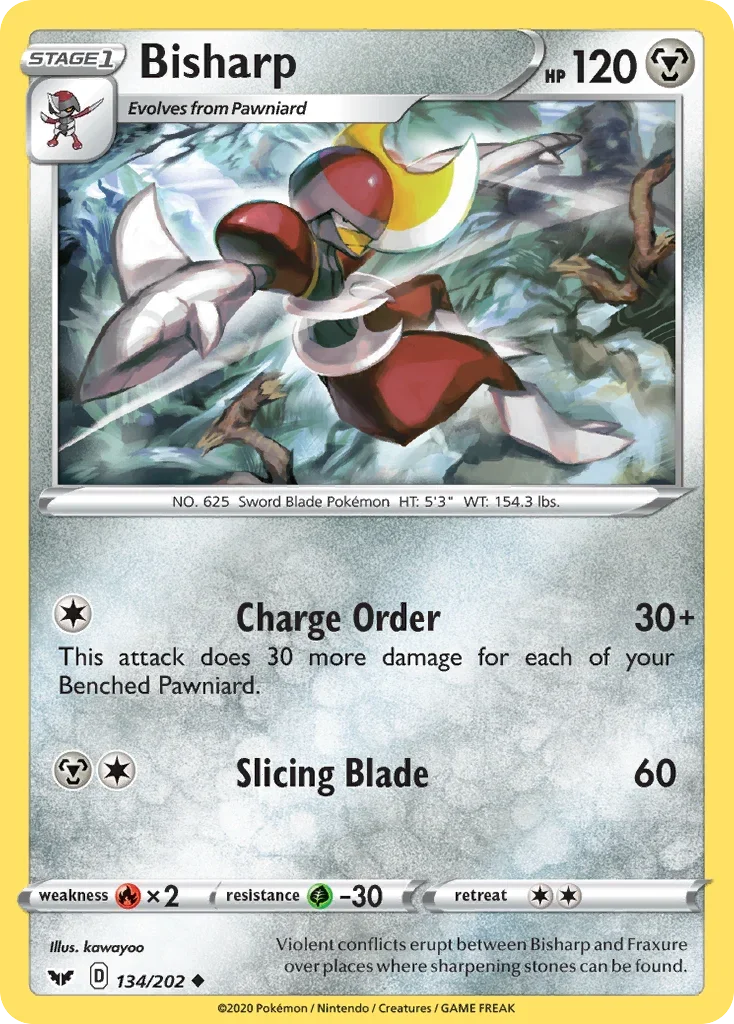134/202 from Sword & Shield Uncommon Pokemon Card