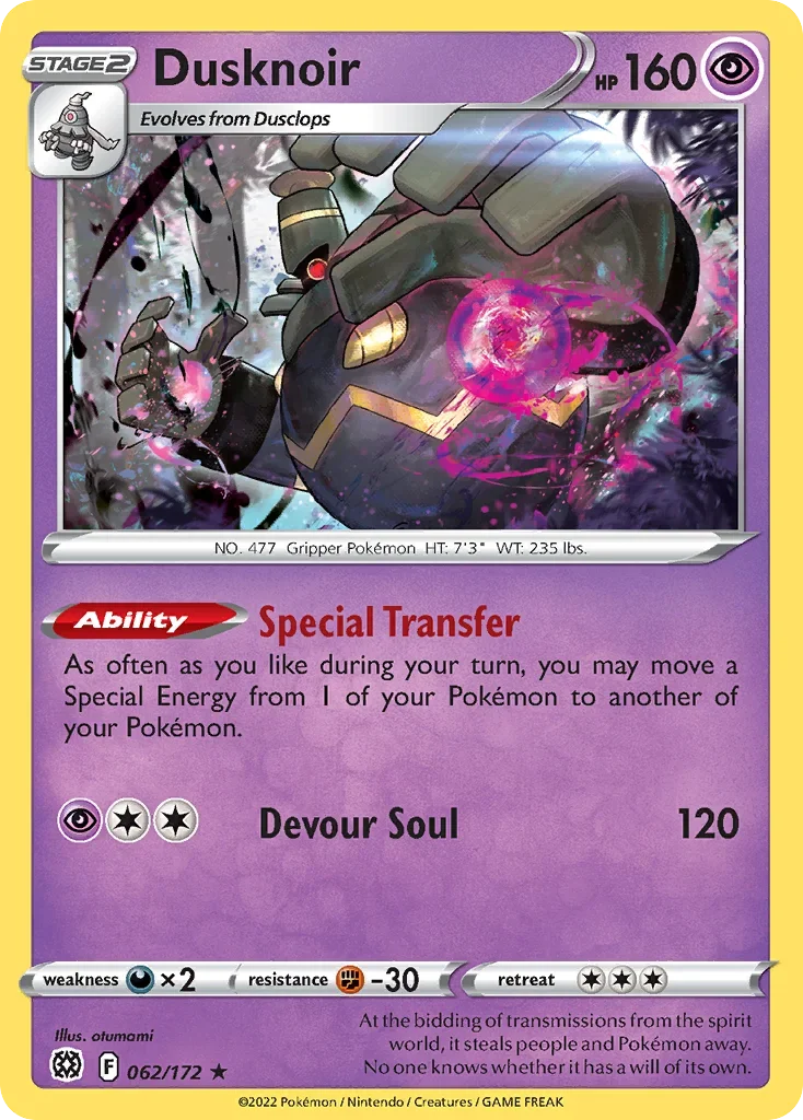 062/172 from Brilliant Stars Holo Rare Pokemon Card