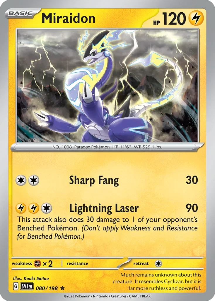 080/198 from Scarlet & Violet Rare Pokemon Card