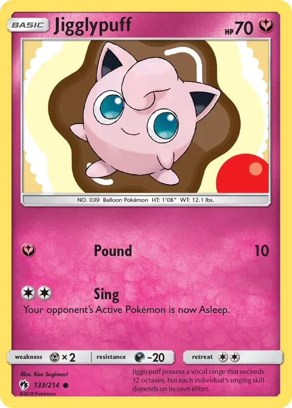 133/214 from Lost Thunder Common Pokemon Card