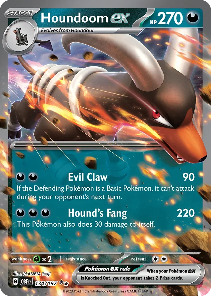 134/197 from Obsidian Flames Double Rare Pokemon Card