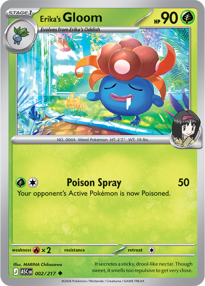 002/217 Erika's Gloom from Ascended Heroes Uncommon