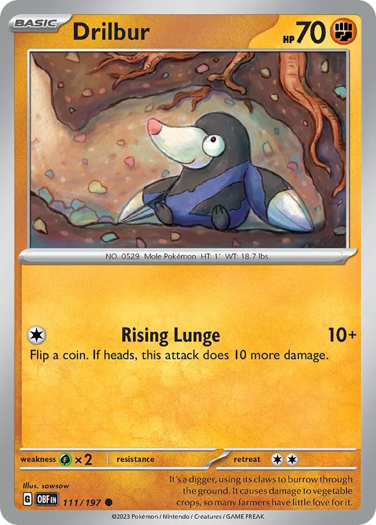 111/197 from Obsidian Flames Common Pokemon Card