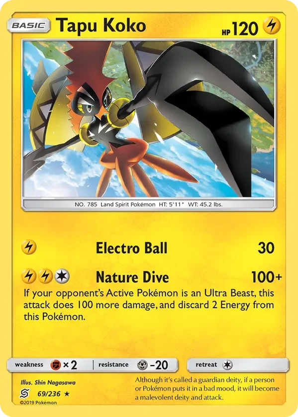 69/236 from Unified Minds Holo Rare Pokemon Card