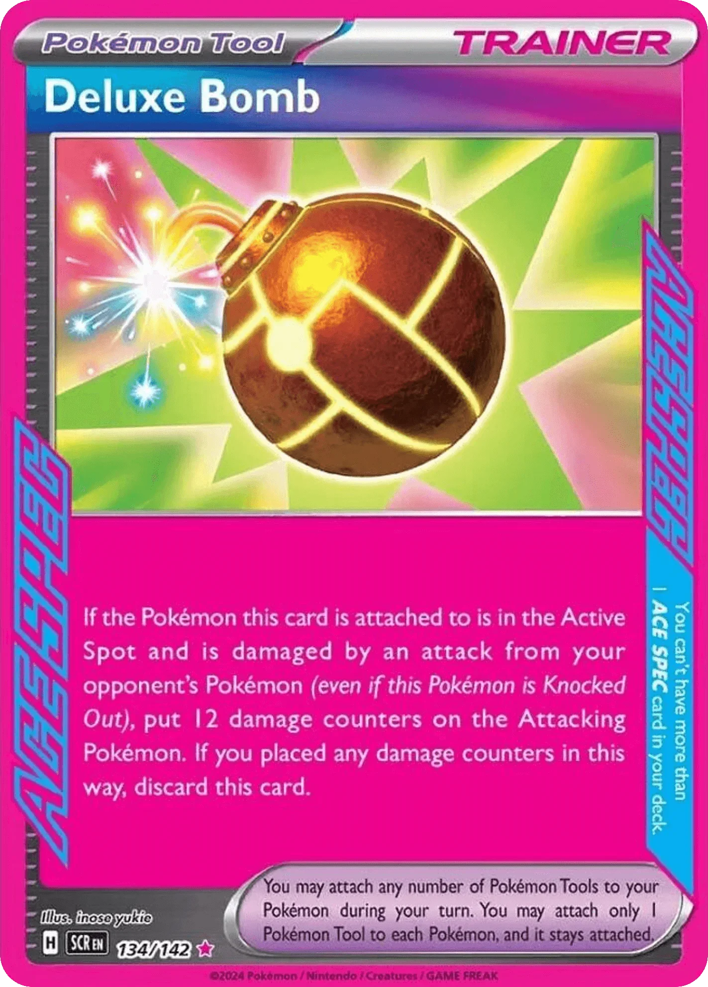 134/142 from Stellar Crown Card List ACE SPEC Rare Pokemon Card