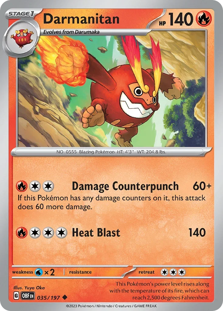 035/197 from Obsidian Flames Uncommon Pokemon Card
