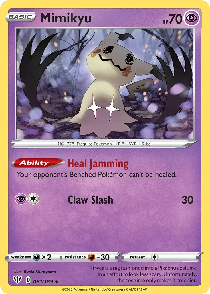081/189 from Darkness Ablaze Rare Pokemon Card