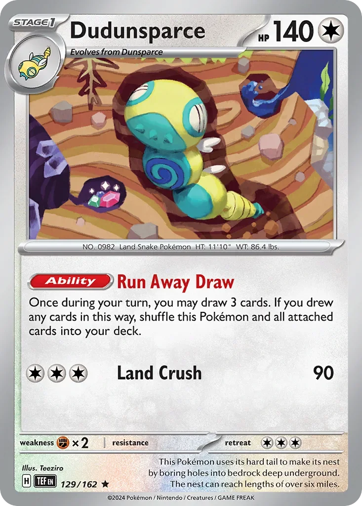 129/162 from Temporal Forces Rare Pokemon Card