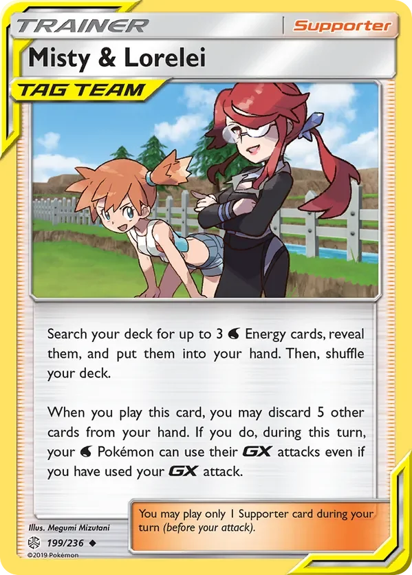 199/236 Misty & Lorelei Uncommon Trainer Card