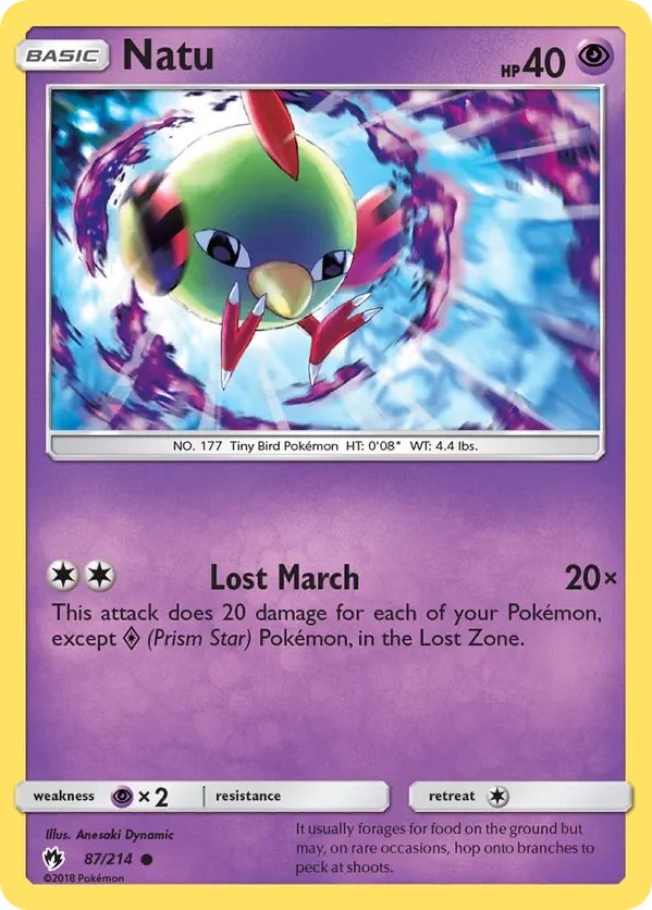 87/214 from Lost Thunder Common Pokemon Card