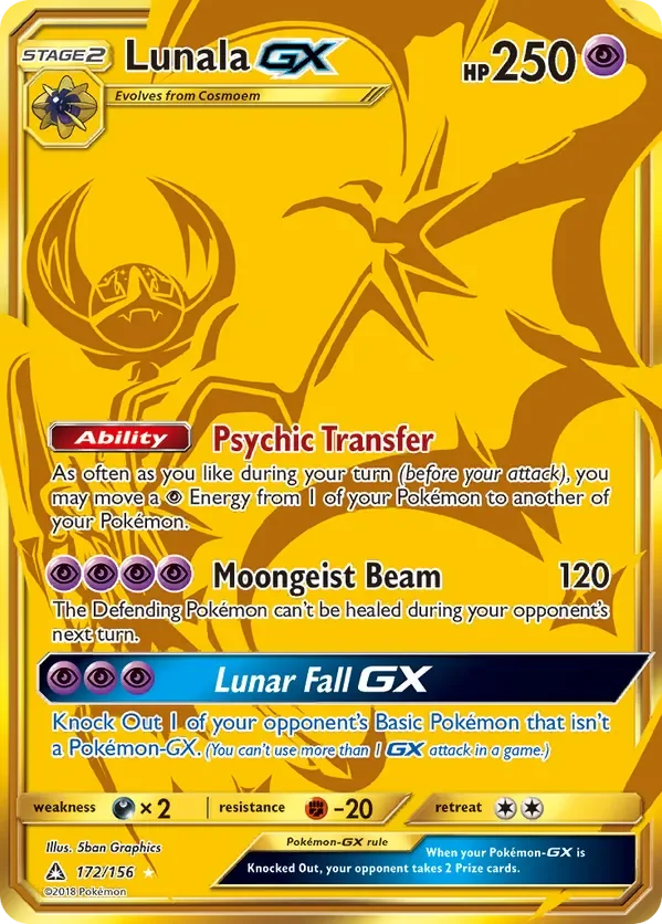 172/156 from Ultra Prism Gold Secret Rare Pokemon Card