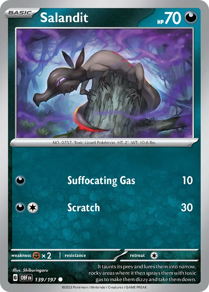 139/197 from Obsidian Flames Common Pokemon Card