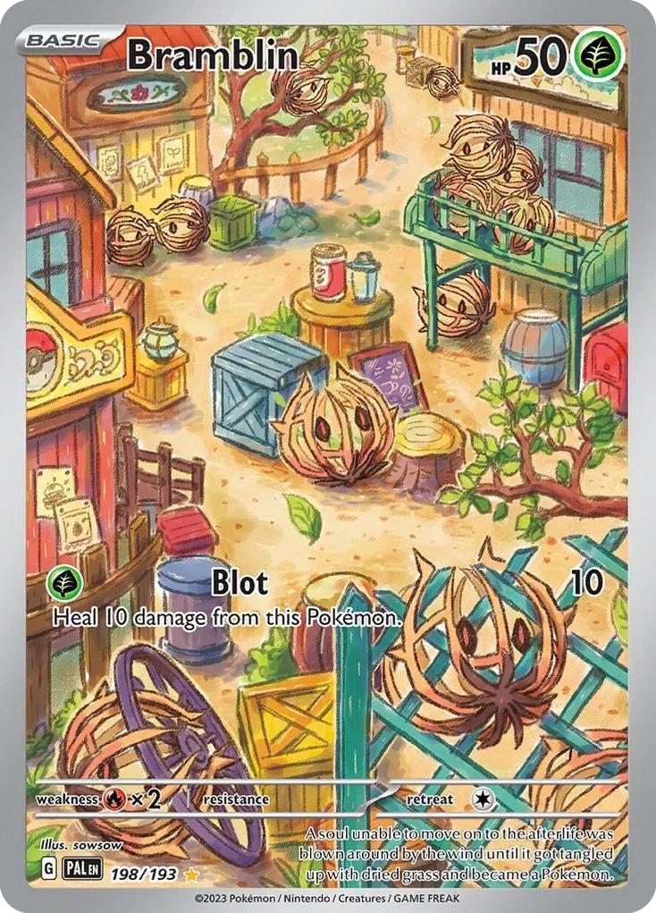 198/193 from Paldea Evolved Illustration Rare Pokemon Card