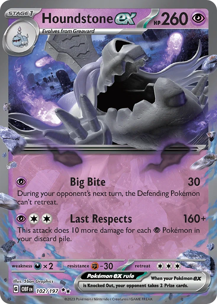102/197 from Obsidian Flames Double Rare Pokemon Card