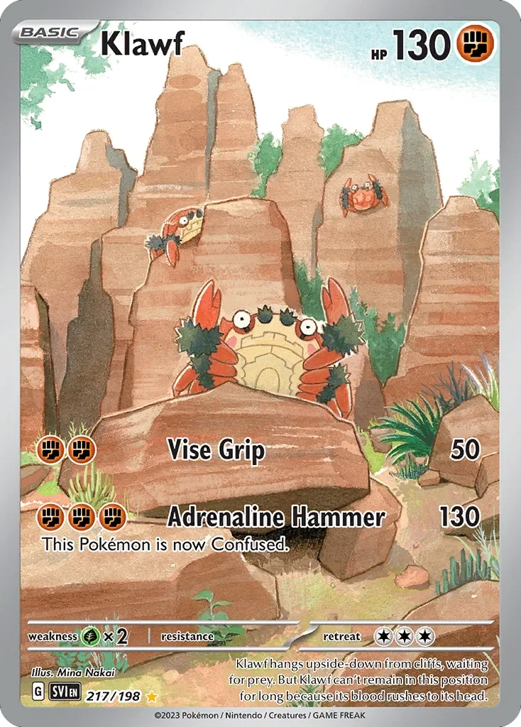 217/198 from Scarlet & Violet Illustration Rare Pokemon Card