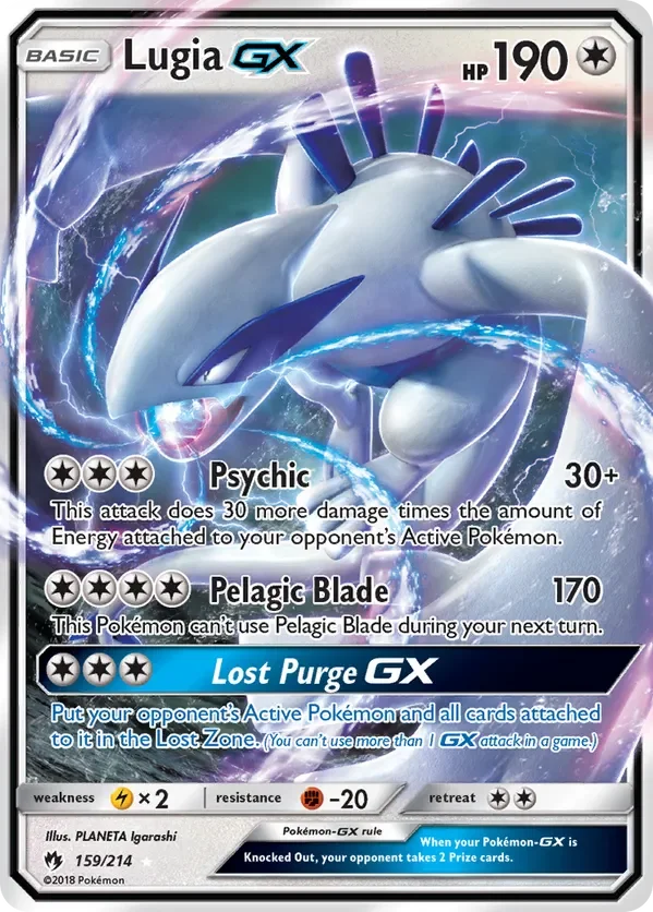 159/214 from Lost Thunder Ultra Rare Pokemon Card