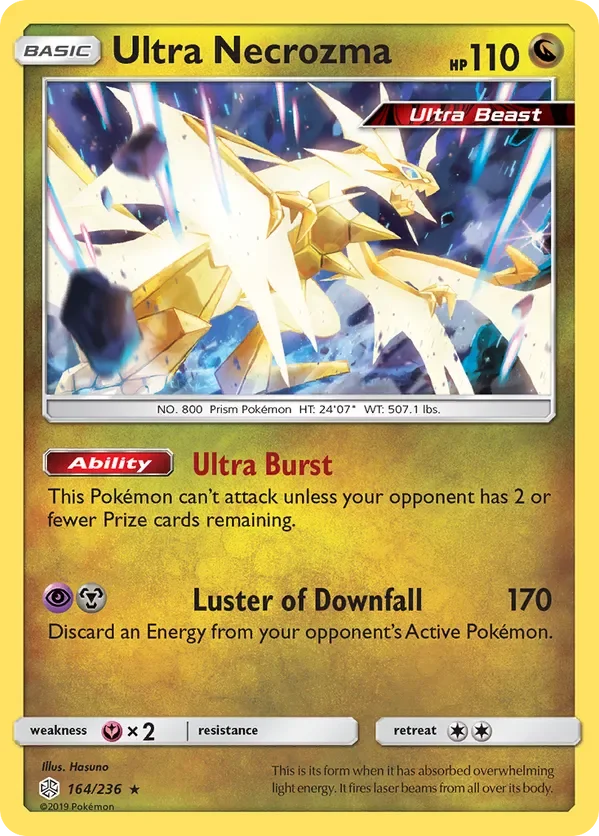 164/236 Ultra Necrozma Holo Rare Pokemon Card