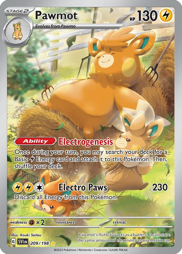 209/198 from Scarlet & Violet Illustration Rare Pokemon Card
