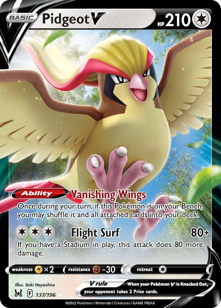 137/196 from Lost Origin Ultra Rare Pokemon Card