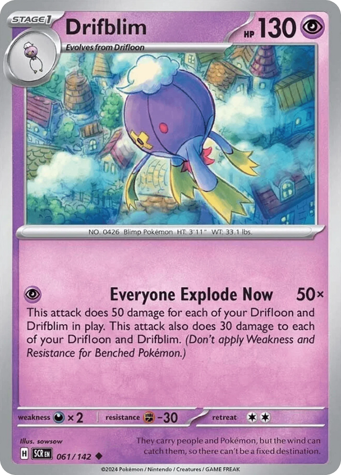 061/142 from Stellar Crown Card List Uncommon Pokemon Card